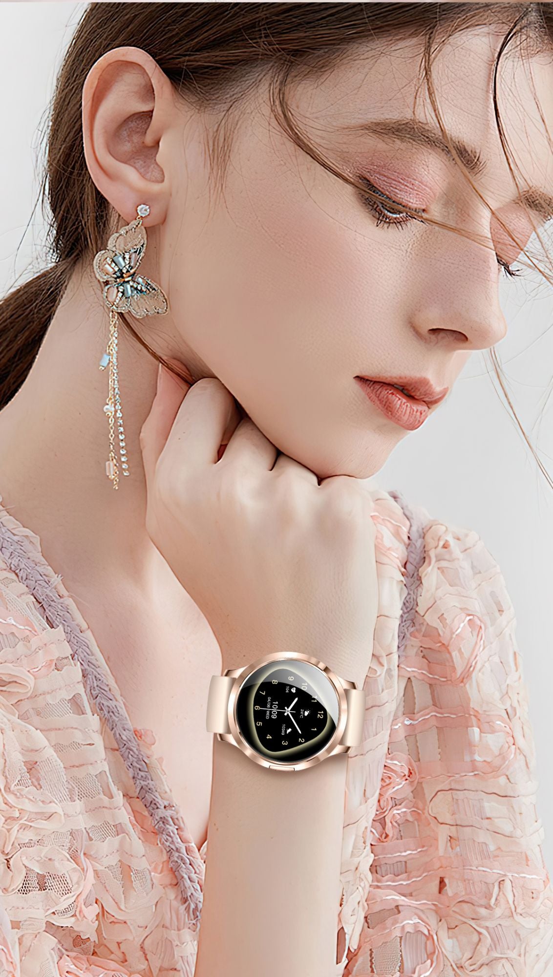 2026 New NFC Smart Watch Women 7.3mm Ultra-Thin 1.32" AMOLED HD Screen Sport Fitness Bluetooth call Luxury Smartwatch Women Gift