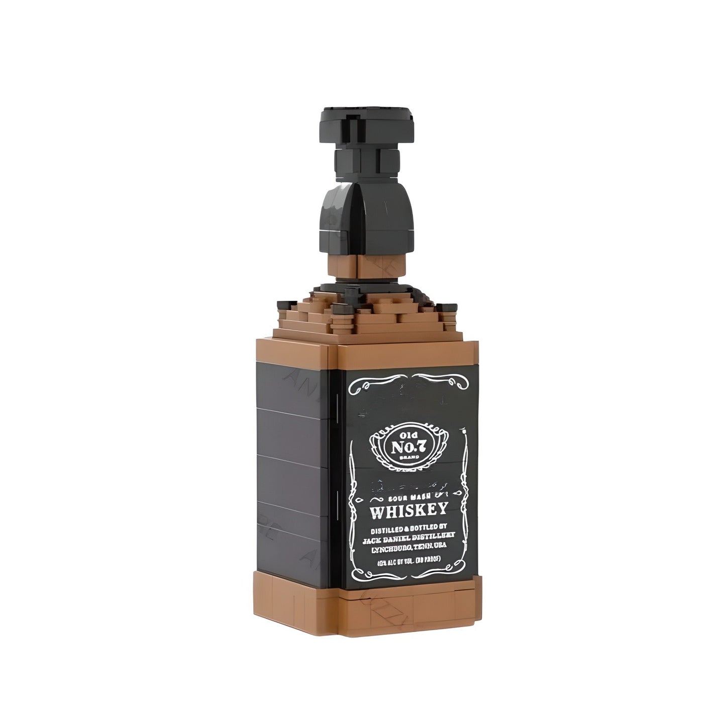 No Box Creative Whiskey Bottle Building Blocks, 3D Puzzle DIY Model Kits for Adults, Home Bar Decoration, 10 Styles Available