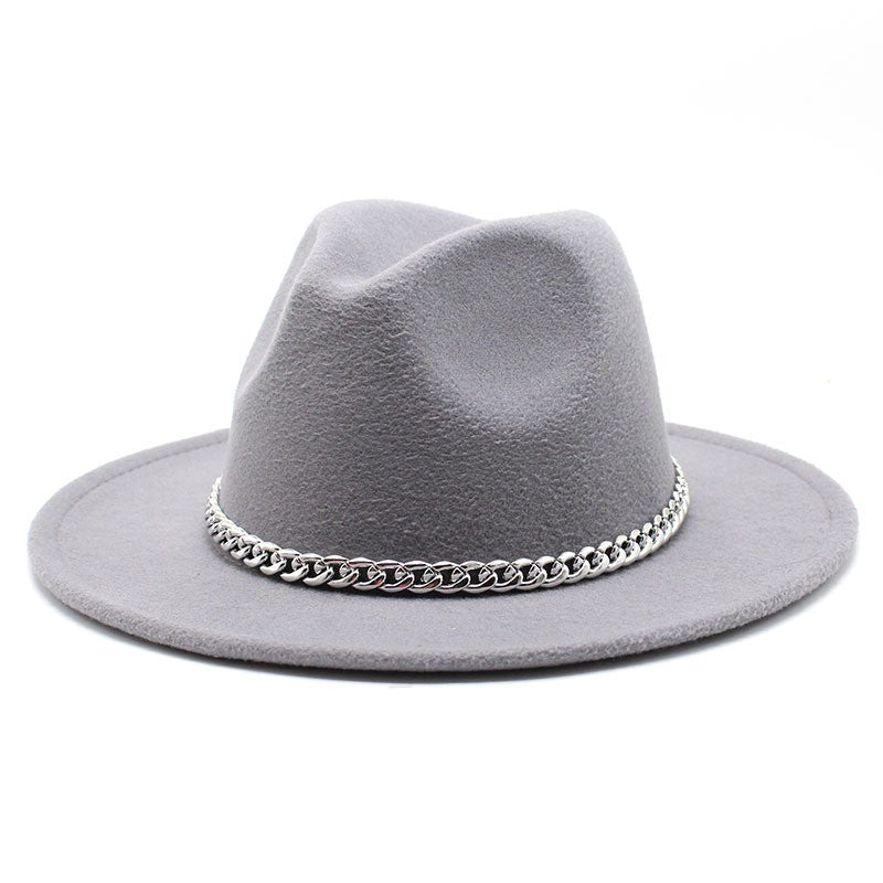 Big Size 59-61CM Fedoras Hats for Women Winter Fashion Formal Wedding Decorate Jazz Hats Men Panama Church Hat Chapeau Femme