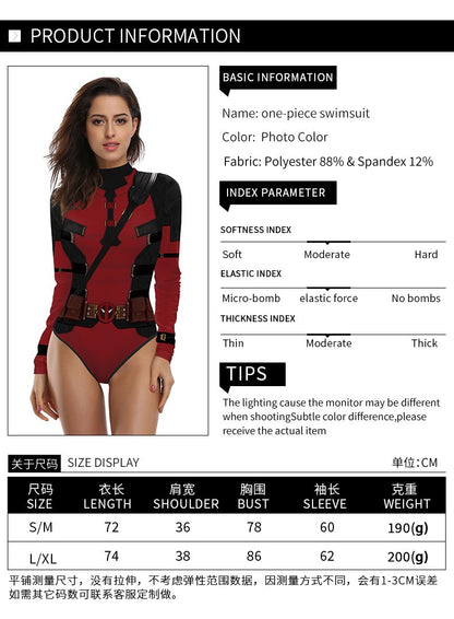 super-héros hommes film Deadpool Wolverine Cosplay Costumes Hallloween combinaison Performance fête Zentai body