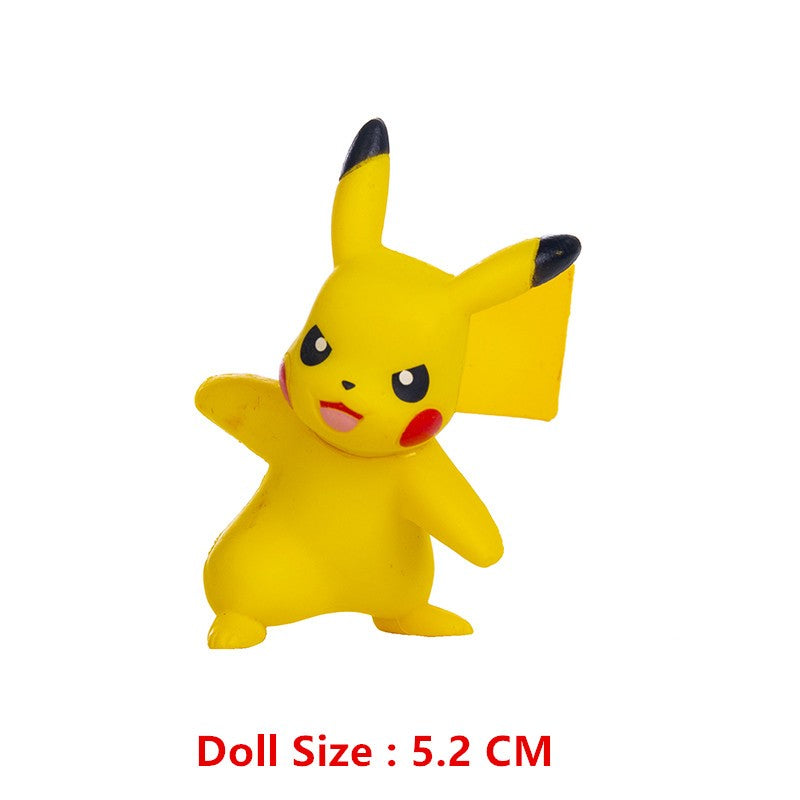 Pokémon 4-13cm Novos Desenhos Animados Filme Anime Figura Pikachu Mewtwo Charmander Blastoise Gurado Pet Ação Modelo Brinquedo Presentes