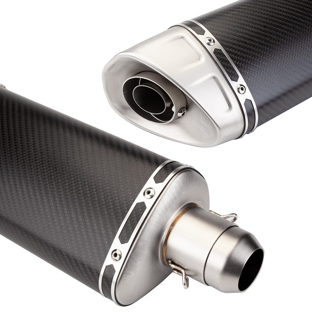 Universal M11 Carbon Muffler 51mm Motorcycle Exhaust with DB Killer For MT09 Street Triumph 765 ZX4R CBR500R GSXR600 XSR700 Z900