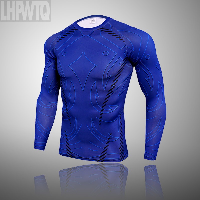 Men Compression Jogging suit Winter Thermal underwear Sports Suits Warm Men's Tr