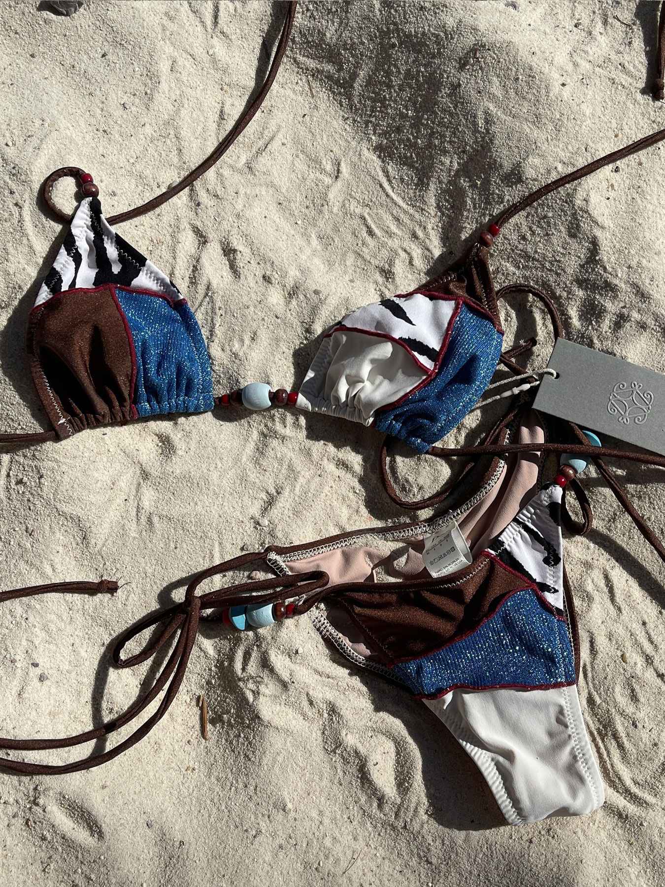 2025 Women Swimsuit Bold Leopard Print and Yellow Patchwork Bikini Set  Perfect for Beach Wear and Pool Parties Summer Getaways