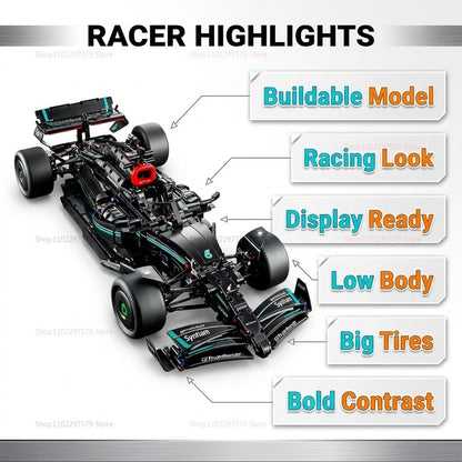 1:8 Scale Technical Performance 1432/1642PCS+ Race Car Mechanical Group Series Building Blocks Cars Bricks Model Collection Toys