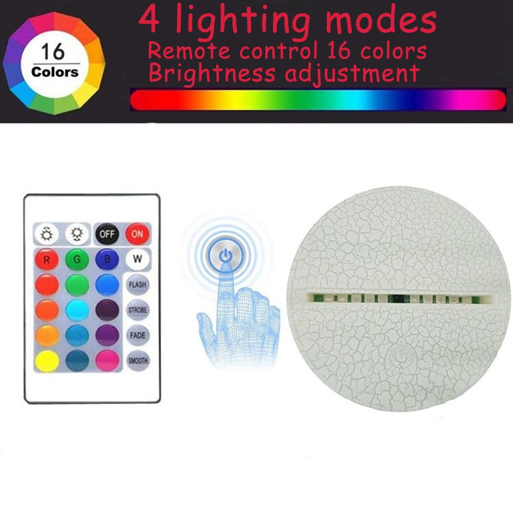 Anime Naruto Uzumaki LED Night Light Toys Akatsuki Kakashi Hatake Kid Bedroom Nightlight Itachi Uchiha 3D 7/16 colors Lamp Decor