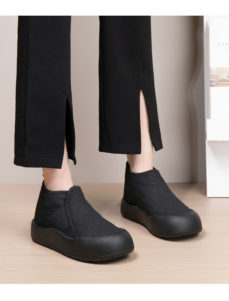 Winter Women's Boots Warm Plush New Platform Snow Boots Anti Slip Waterproof Comfort Lightweight Indoor Casual Warm Cotton Shoes
