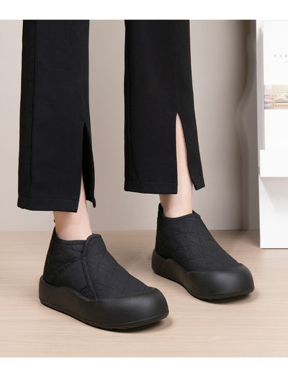 Winter Women's Boots Warm Plush New Platform Snow Boots Anti Slip Waterproof Comfort Lightweight Indoor Casual Warm Cotton Shoes
