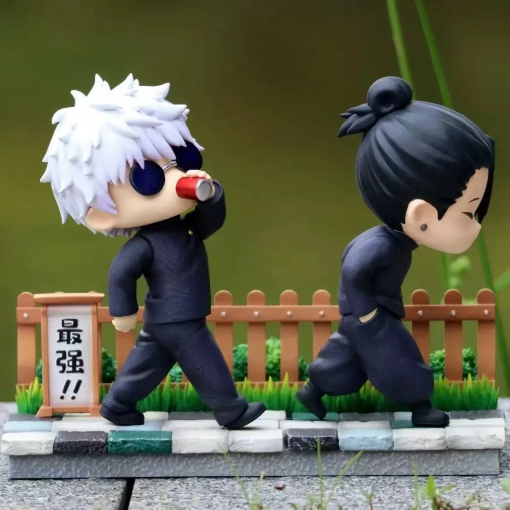 11cm/4.33in Anime Jujutsu Kaisen Boneco Geto Suguru Gojo Satoru Action Figures Estátua PVC Modelo Colecionável Brinquedos Presentes