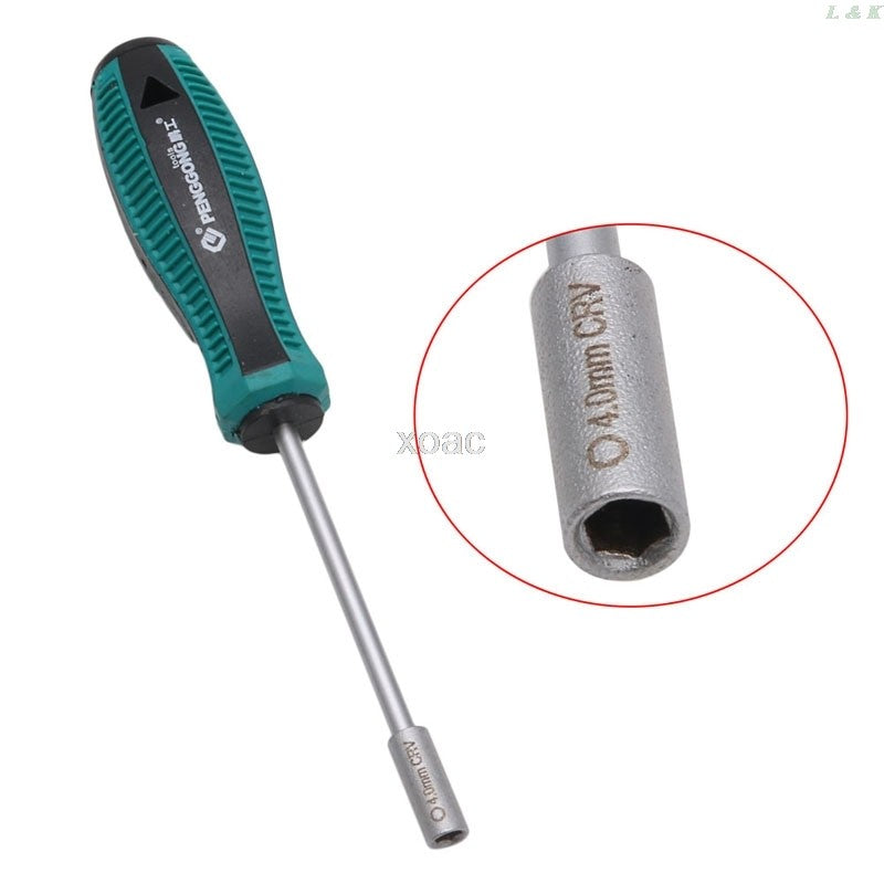 Chave de Soquete Hexagonal de Metal 3-11mm Chave de Fenda para Porcas Ferramenta Manual M08 dropship