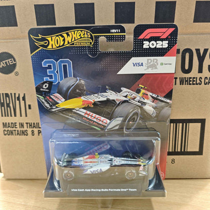 Novo Hot Wheels Premium 2025 F1 Racing Car Model Liga 1:64 Modelo Diecast Red Bull McLaren Mercedes Equipe Colecionável Veículo de Brinquedo