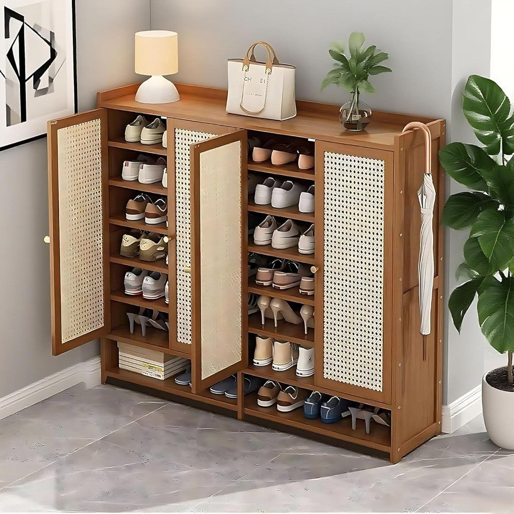7-Tier Shoe Cabinet with Doors, 36-40 Pairs Large Shoe Storage Cabinet, Freestanding Shoe Rack for Entryway, Hallway, Bedroom,