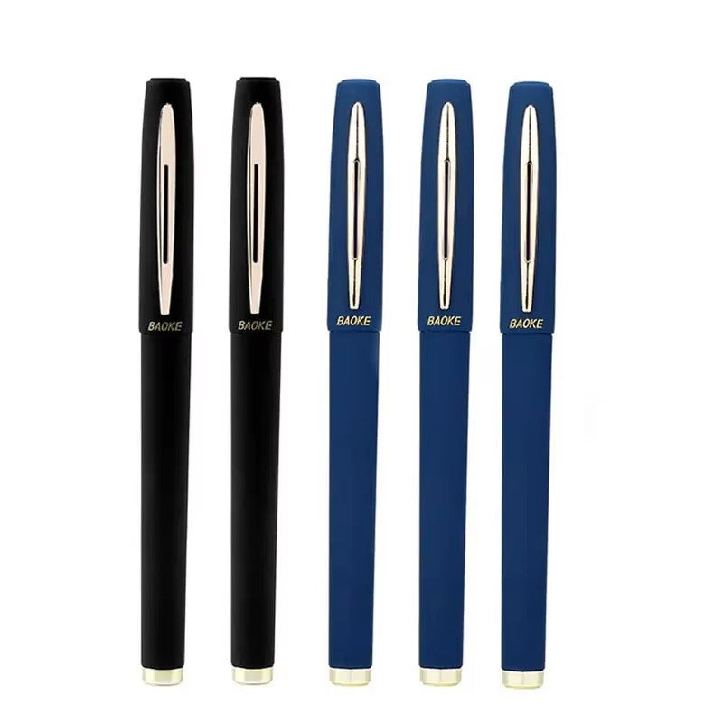 Baoke 0.5/0.7/1.0mm Large Capacity Signature Set Antibacterial Pen Black Carbon Office Neutral Roller Ball Pen Business Refill