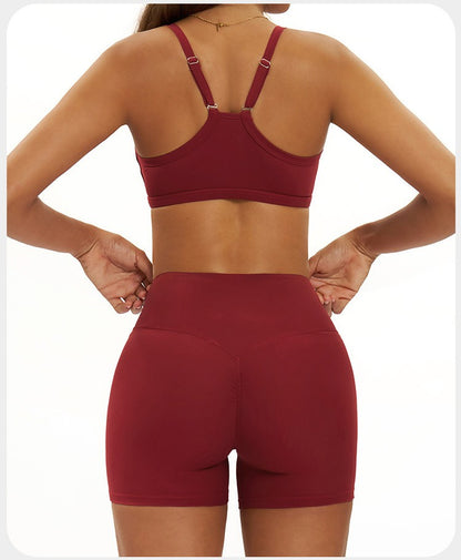 2 Pieces Women's Tracksuit Seamless Yoga Set Workout Outfit Sportswear Gym Clothing High Waist Leggings Fitness Bra Sports Suits