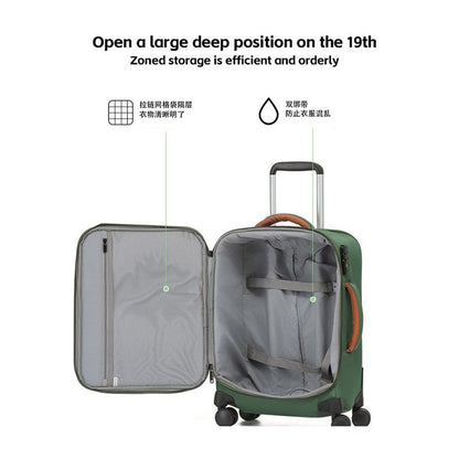 Mala de Viagem Feminina Leve Oxford Canvas 28 Polegadas Ultra-Leve Macia
