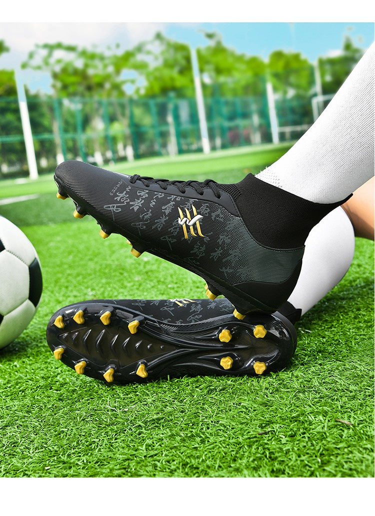 New Soccer Boots Men Football Shoes Cleats Professional Soccer Shoe High-Tops Non-Slip Spikes for Big Boys Wide Training Sneaker