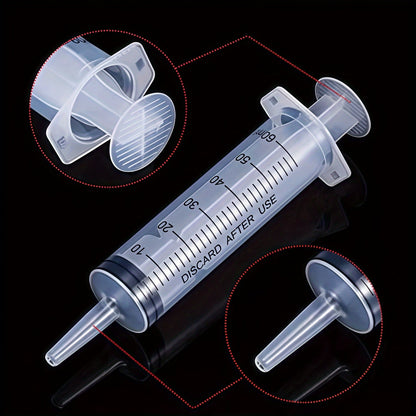 Seringa grande de 60/100/150ml com 100 cm de tubo, conversor, conjunto de tampa, injetor de jardim, para batom líquido, tinta, resina epóxi, óleo