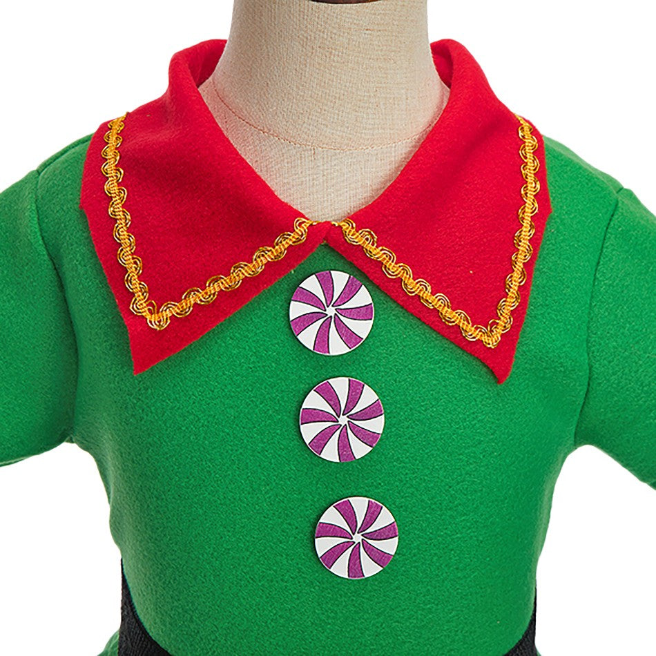 Kids Adult Christmas Clothing Set Kids Tops Pants Hat Belt Children Xmas Clothes Baby Boy Girl Birthday Outfit Elves Costume