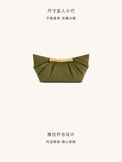 2025 Summer New Evening Handbag For Women Wrinkled Metal Fashion Bag Clutchs ????? ??????? ????????? ??????? ??????? Sac à Main