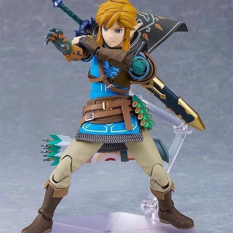 Boneco Articulado The Legend Of Zelda Tears Of The Kingdom Figma 626 Link Figures Breath Of The Wild Anime Figure Coleção Presente