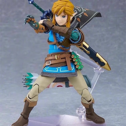 Boneco Articulado The Legend Of Zelda Tears Of The Kingdom Figma 626 Link Figures Breath Of The Wild Anime Figure Coleção Presente