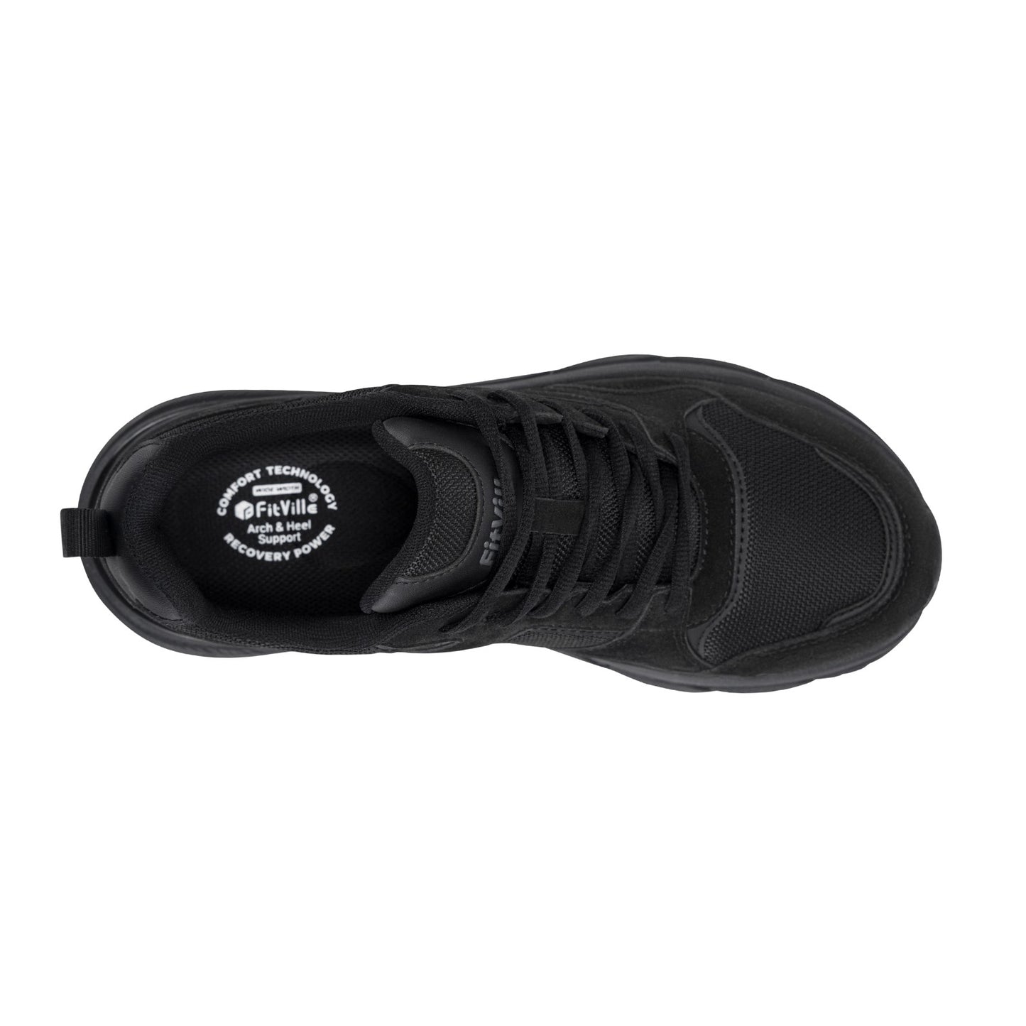 Tênis de Corrida Masculino FitVille Mais Novo 4E de Largura com Suporte de Arco para Pés Chatose Alívio da Dor no Calcanhar Fascite Plantar