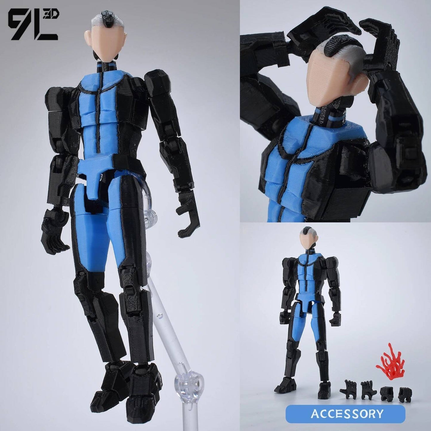 9L3D Sortudo 13 Invencível Menino Conquistador? Boneco de Ação Omni Impresso em 3D Modelo de Anime Articulado Colecionável Brinquedo Presente Fã