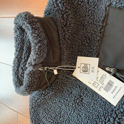 Motorcycle Outdoor Fleece Jacket For Men/Women Double Sided Fleece Thickened Plush Rider Cycling Suit Lamb Wool Windproof Jacket