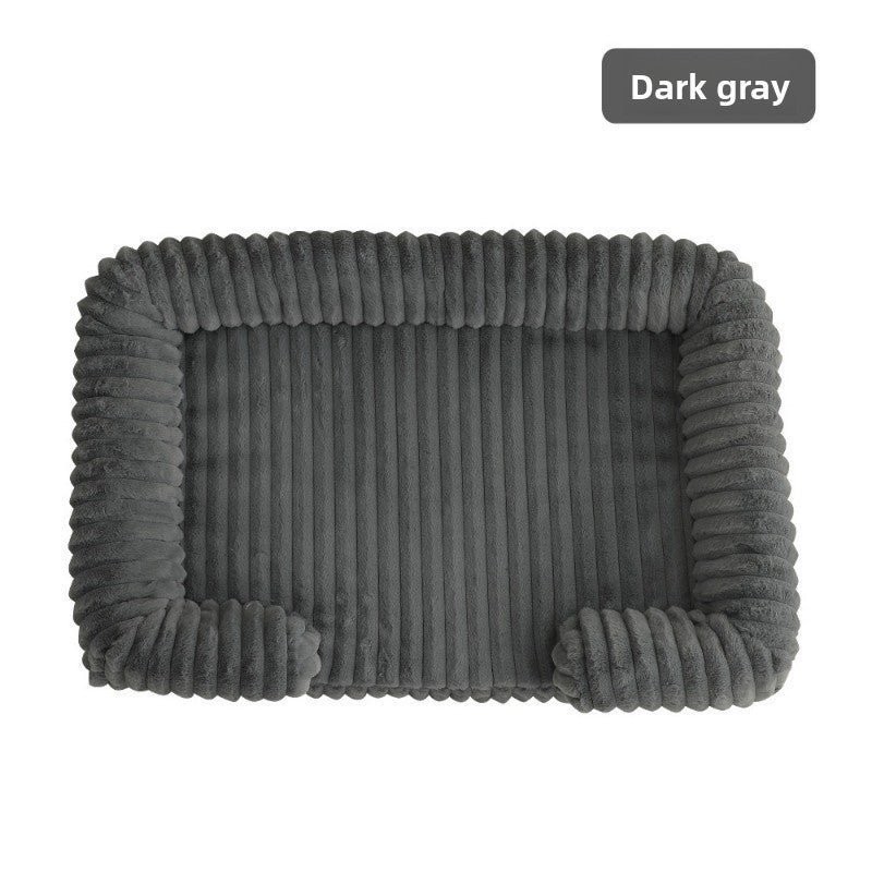 Cama Calmante para Cães Ortopédica em Espuma Viscoelástica Tamanhos P M G GG GGG Sofá com Capa Removível e Impermeável e Tapete de Pelúcia para Cães de Pequeno, Médio e Grande Porte