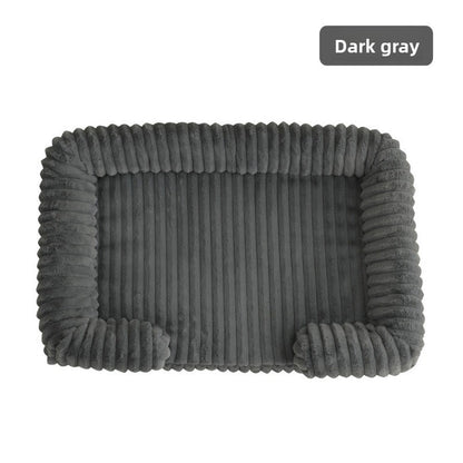Cama Calmante para Cães Ortopédica em Espuma Viscoelástica Tamanhos P M G GG GGG Sofá com Capa Removível e Impermeável e Tapete de Pelúcia para Cães de Pequeno, Médio e Grande Porte