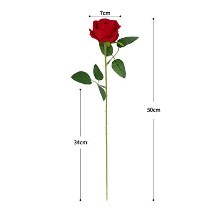 1/3/5/10/20pcs Roses Artificial Flowers Rose Flower Branch Artificial Red Roses Realistic Fake Rose for Wedding Home Decor