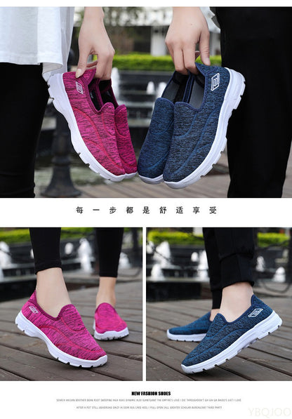 New Women's light Shoes Soft soled Breathable Sneakers Casual middle elderly shoe Couple's Anti slip comfort shoes Zapatos Mujer