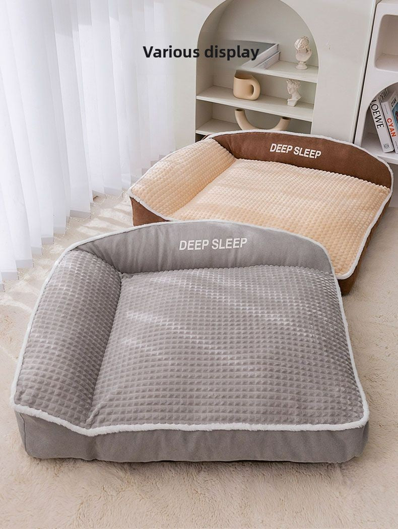 Nova Cama para Gatos Cama para Cães Canil Antiderrapante Inverno Quente Canil Pequeno para Cães Dormir Removível Lavável Almofada Macia para Filhotes Suprimentos para Gatos