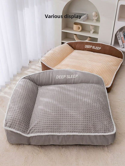 Nova Cama para Gatos Cama para Cães Canil Antiderrapante Inverno Quente Canil Pequeno para Cães Dormir Removível Lavável Almofada Macia para Filhotes Suprimentos para Gatos