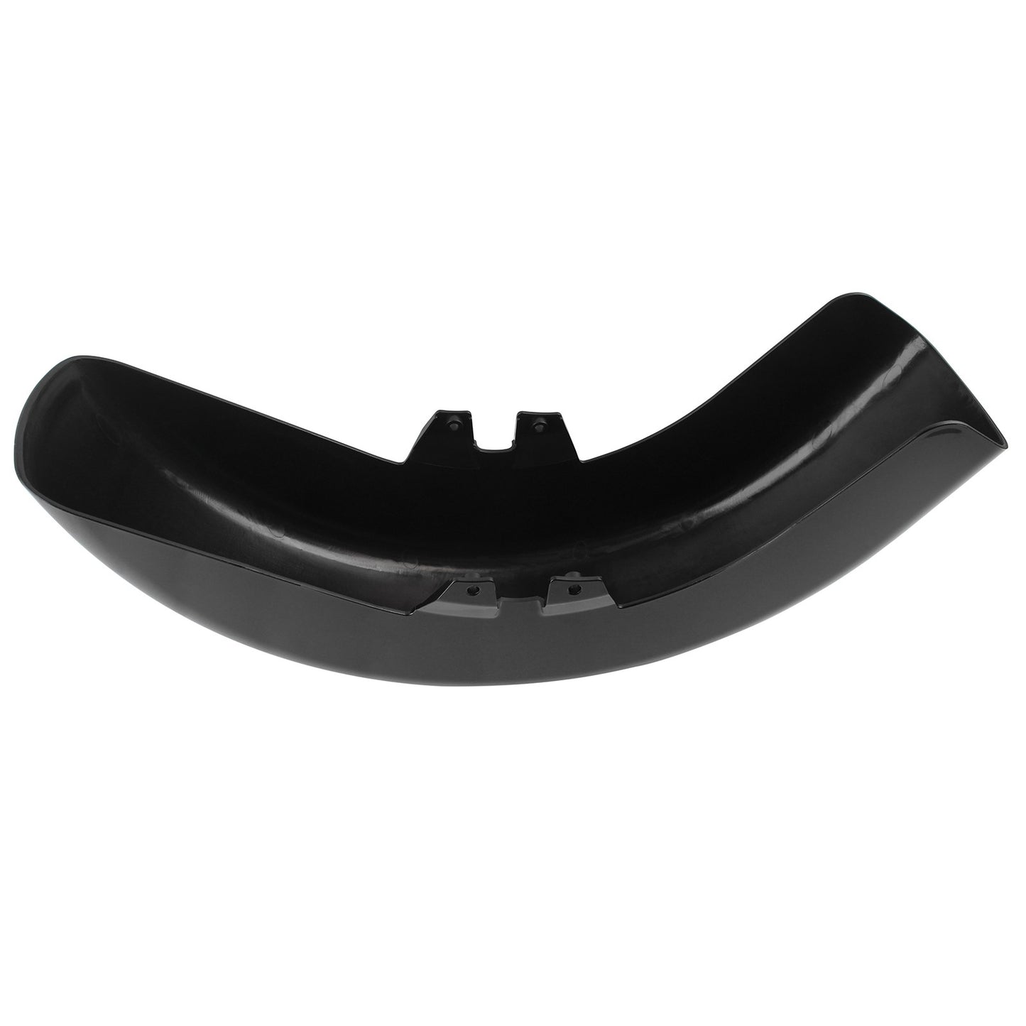 Para-lama dianteiro de plástico ABS preto vívido para motocicleta Harley Touring Road Electra Street Glide 1989-2013