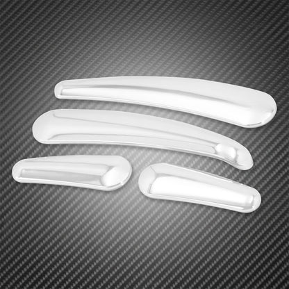 4xMotorcycle 3D Swingarm Frame Insert Chrome Cover For Harley Heritage Softail Custom Fat Boy Lo Deluxe FLSTN FXSTC 2008-2017