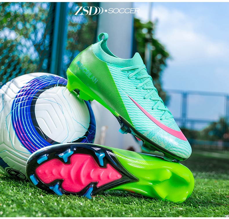 New Men Soccer Shoes TF/FG Society Match Cleats Football Field Boots Indoor Professional Training Original Women Football Shoes