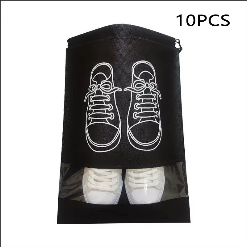 5/10pcs Non Woven Shoe Bag Storage Bag, Shoe Storage Drawstring Drawstring, Shoe Storage Bag, Dust-proof