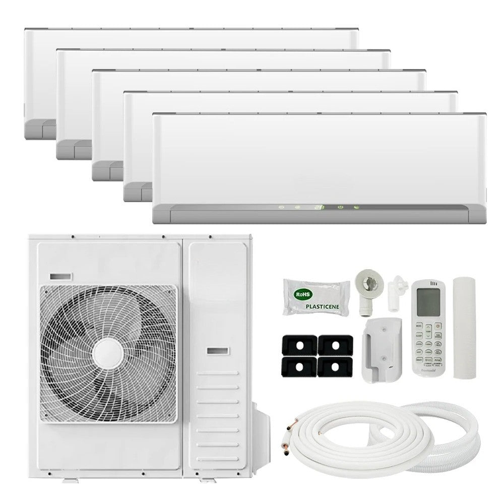 Ar Condicionado Split de Parede Mini Inverter 12000btu 208-230v 50Hz/60Hz Bomba de Calor Multi Zona