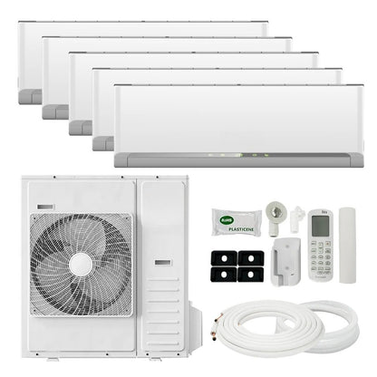 Ar Condicionado Split de Parede Mini Inverter 12000btu 208-230v 50Hz/60Hz Bomba de Calor Multi Zona