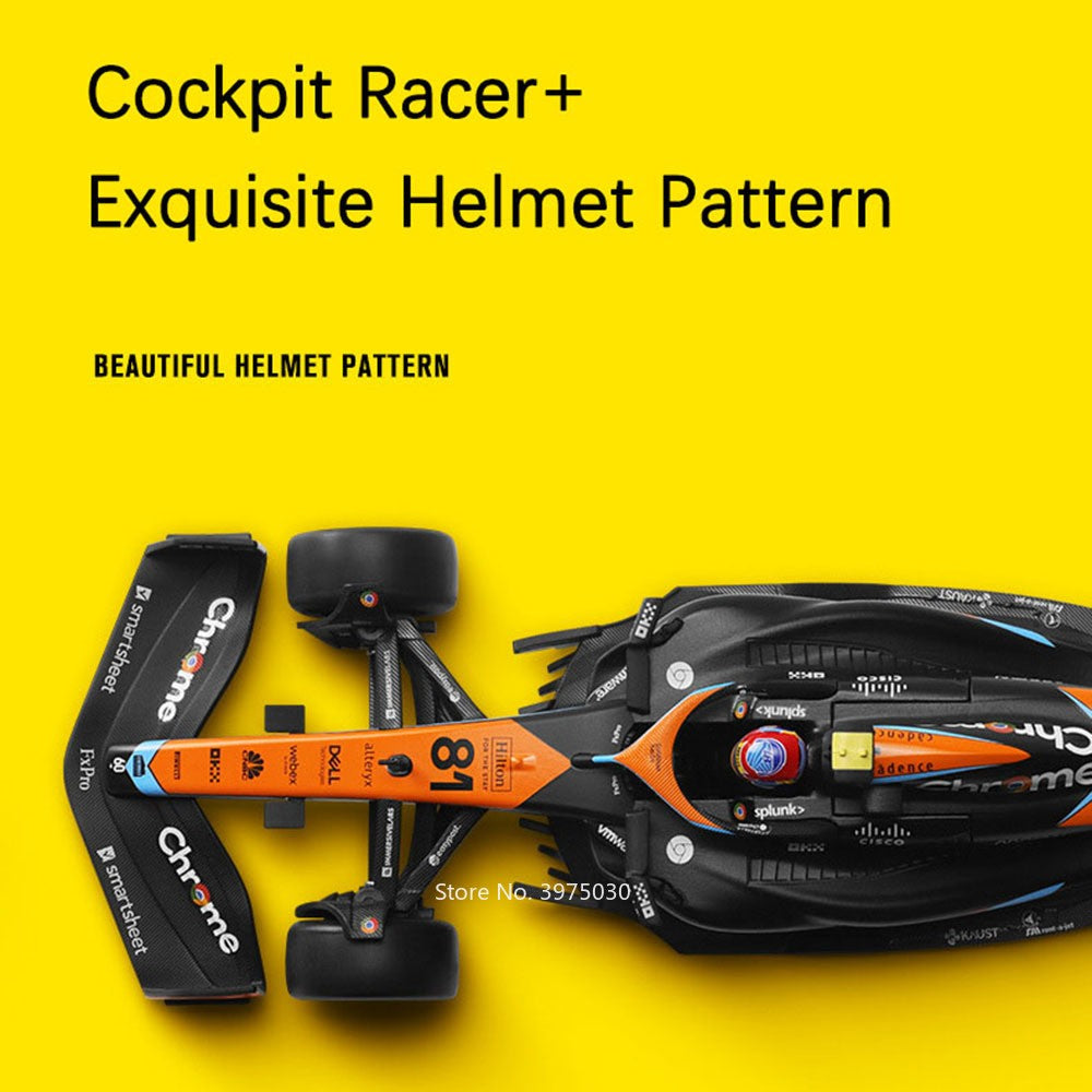 1:24 McLaren MCL60 F1 Carros Miniatura Brinquedos de Liga Modelos Fundidos Rodas Podem Virar Rolar Deslizar Carro Esportivo Presentes de Festival para Meninos
