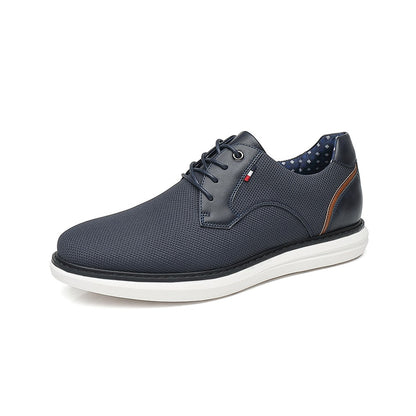 2025 Spring/Summer New Men Shoes Comfy Luxury Brand Men Casual Shoes Lace Up Business Style Dress Shoes BHKH Men Shoes