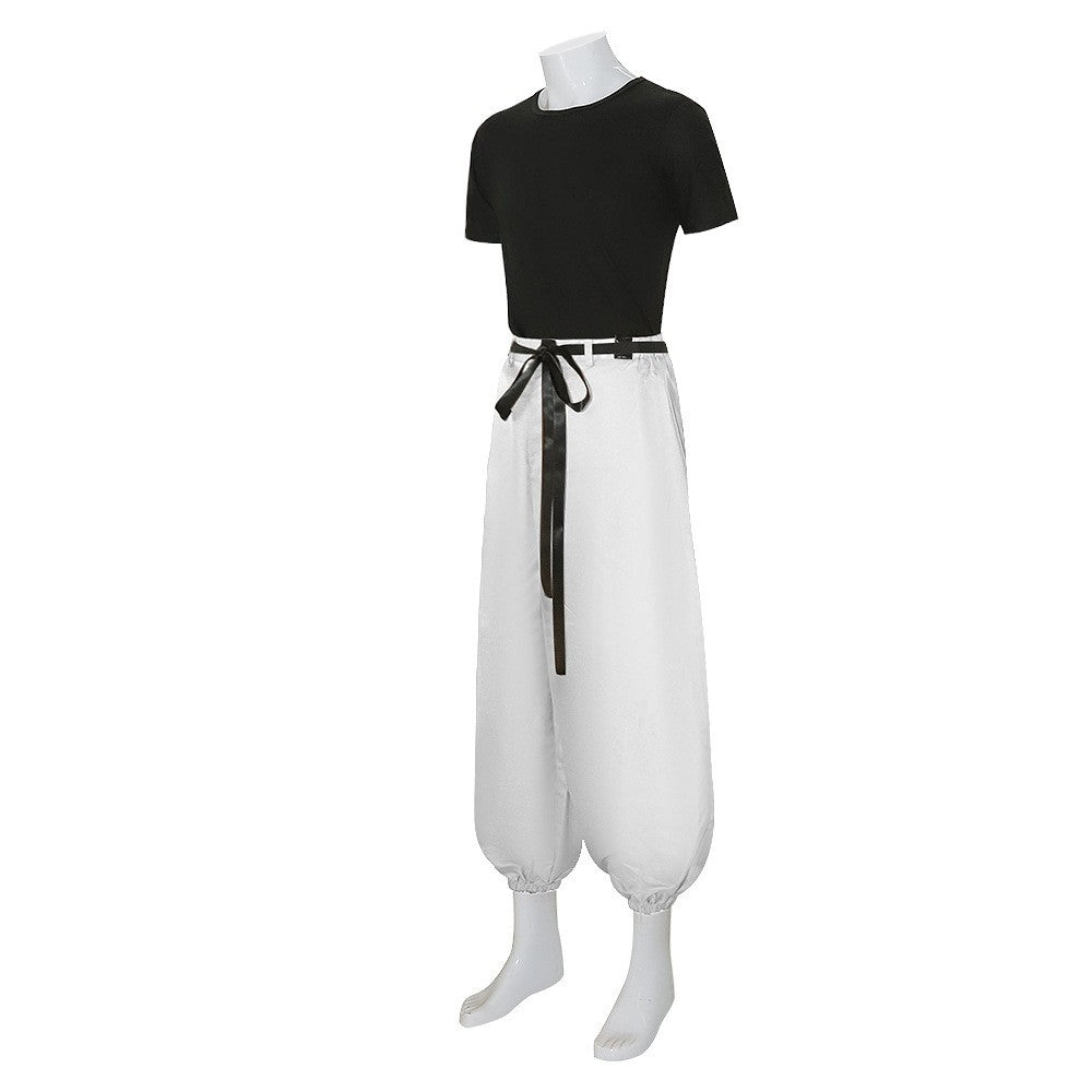 Jujutsu JJK Manga Anime Fushiguro Toji Satoru Gojo Cosplay Costume Wig T-shirt Pants Rose Net Halloween Christmas stage costume