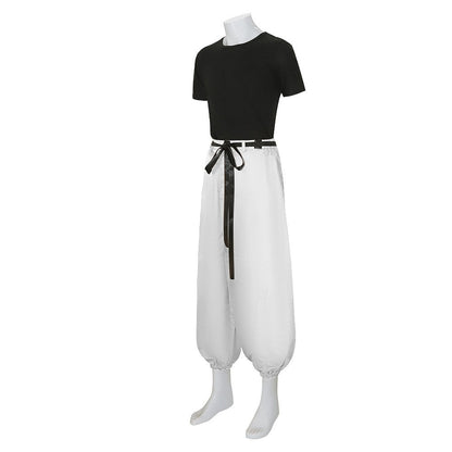 Jujutsu JJK Manga Anime Fushiguro Toji Satoru Gojo Cosplay Costume Wig T-shirt Pants Rose Net Halloween Christmas stage costume