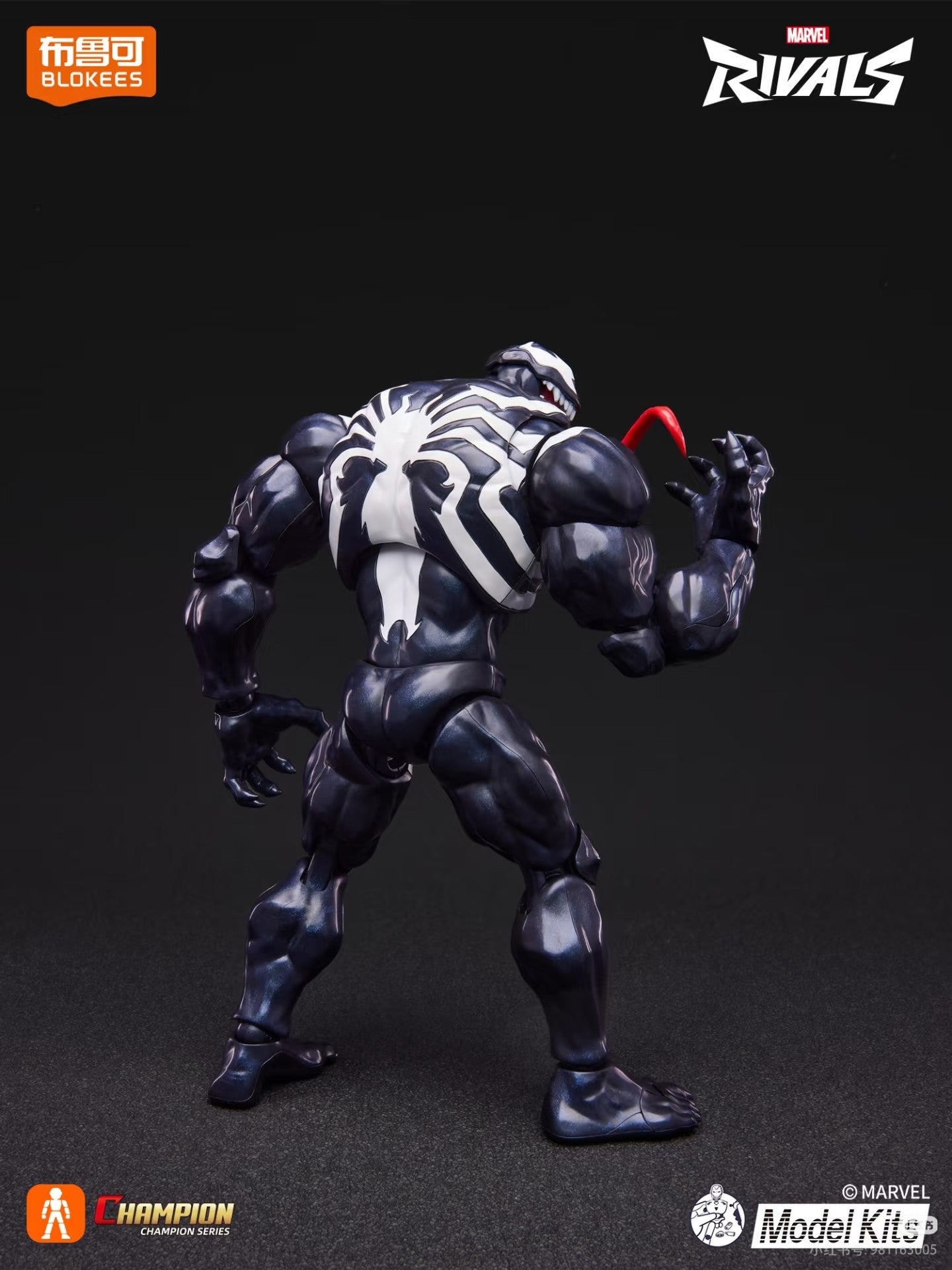 Em estoque Blokees Marvel Rivals Homem-Aranha Venom Campeão Classe Anime Boneco de Ação Figura Colecionável Modelo Presente Colecionáveis