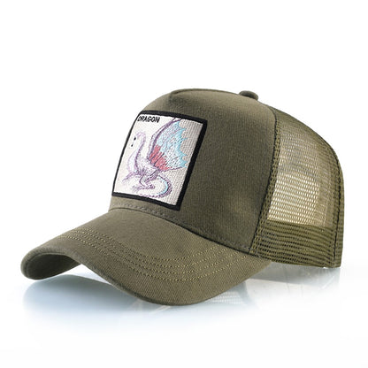 TQMSMY Boné de Beisebol Bordado com Dragão Masculino, Chapéus Casuais para Exteriores com Viseira, Bonés Trucker Snapback Femininos, Unissex Hip Hop Drake Bones
