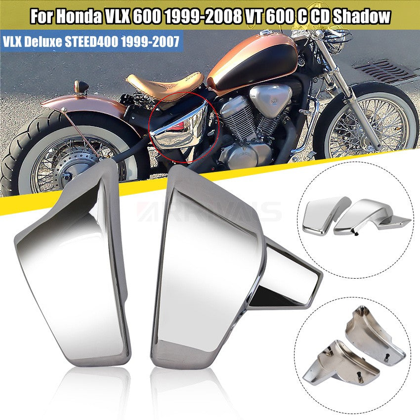 Motorcycle Side Battery Fairing Cover For Honda VLX 600 1999-2008 VT 600 C CD Shadow VLX Deluxe STEED400 1999-2007