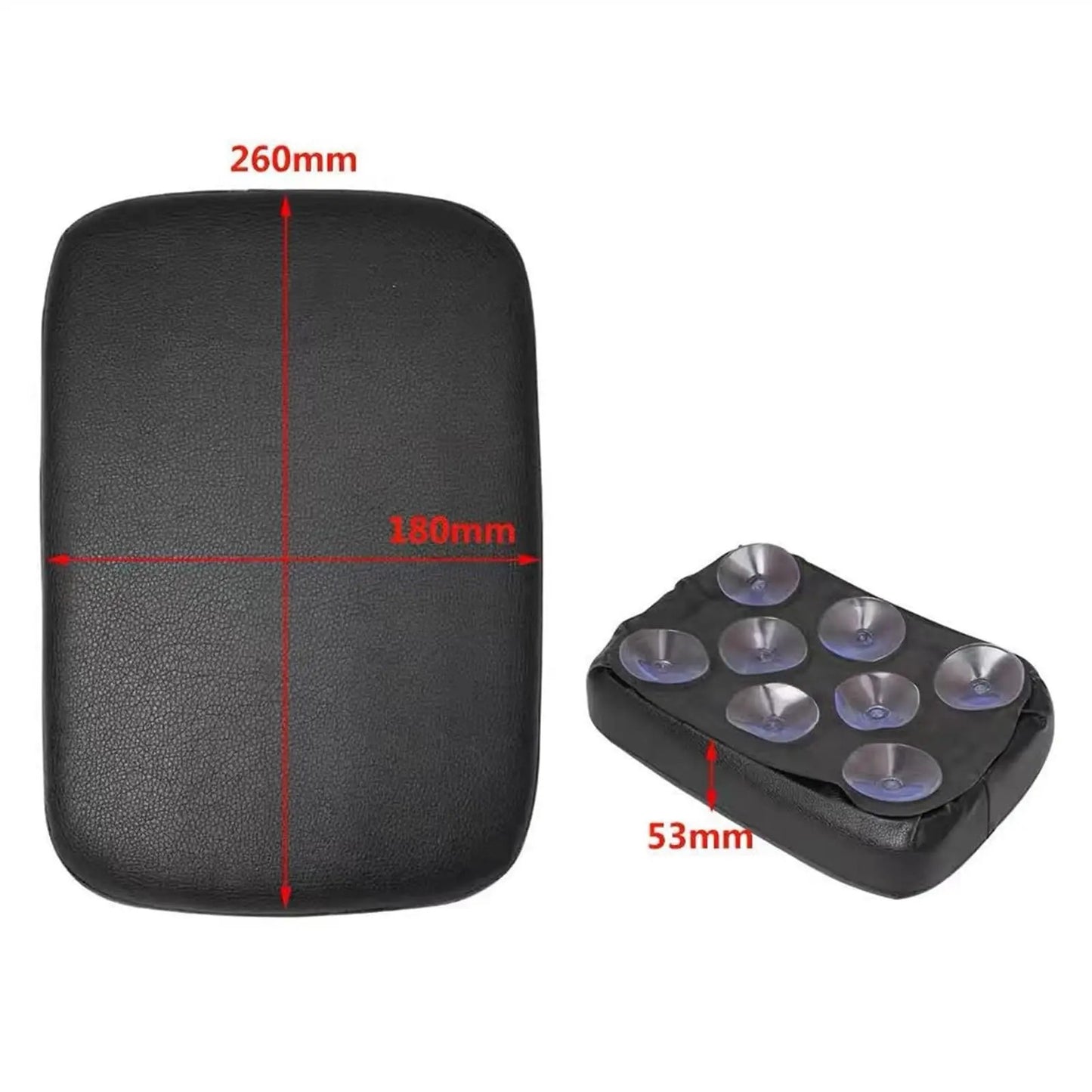 Almofada de ventosa traseira para passageiro de motocicleta com 8 ventosas, almofada de assento retangular para passageiro, para Harley 883 1200 Choppers Bobber
