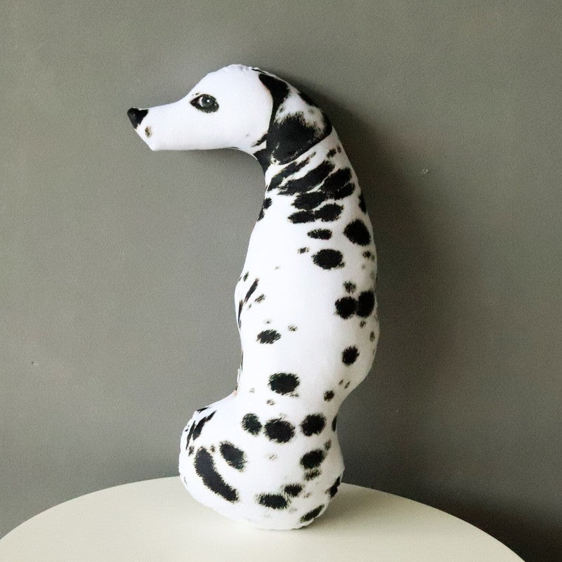 Cosplay Cute Throw Dog 2023 HOT Head Bend Cushion for Funny Favorite 3D Lifelike Home Animal Printed 50cm Dog Pillow Toy