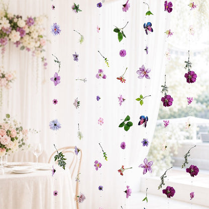 25/50Pcs 1.8m Silk Artificial Floating Flower String Wedding Couple Photo Decor DIY Floral Design Craft Supplies Home Decoration